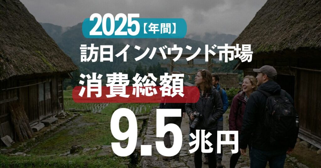 2025年｜訪日インバウンド市場の動向を図解で徹底解説｜消費総額9.5兆円で過去最高更新
